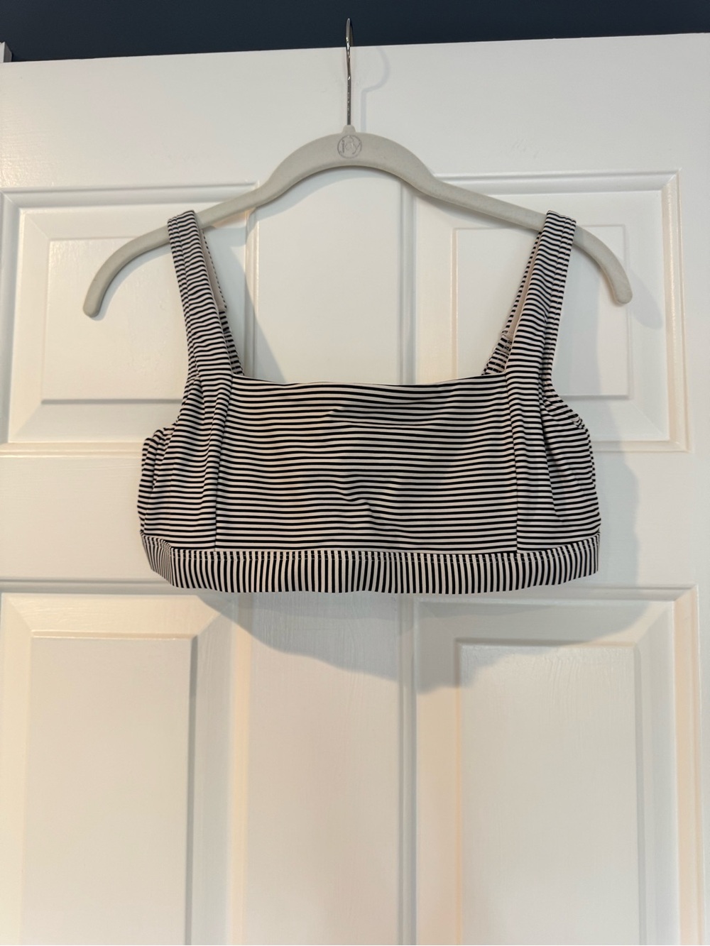 Sea Level Australia Navy White Stripe Bikini Set High Waist Ruched US 8